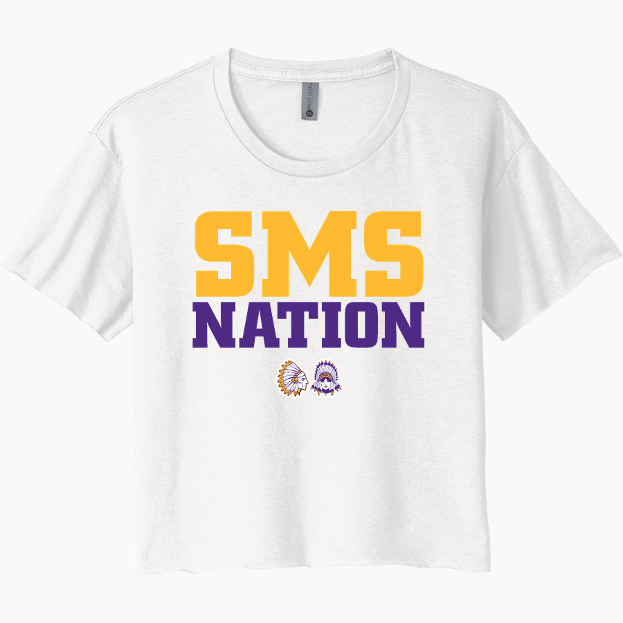 Scottsburg SMS <span class="pdp-name-mascot">Scottsburg SMS</span> Next Level Women's Festival Cali Crop Tee