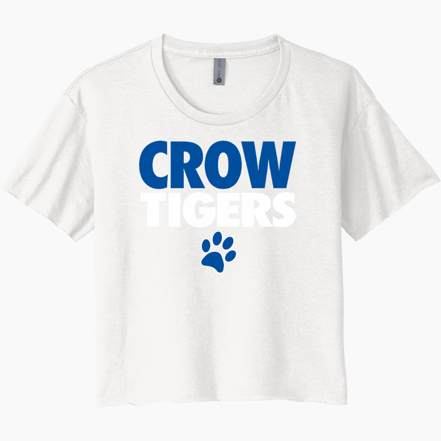 Crow Tigers Next Level Women's Festival Cali Crop Tee