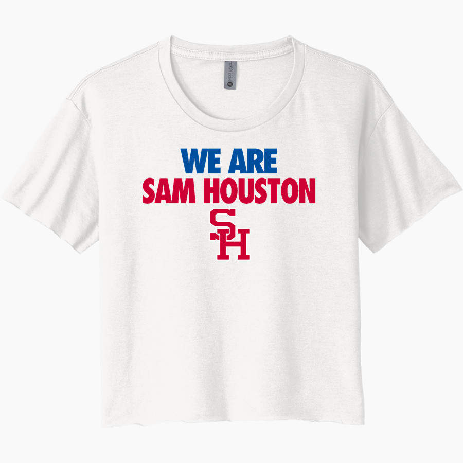 SAM HOUSTON HIGH SCHOOL TEXANS <span class="pdp-name-mascot">SAM HOUSTON TEXANS</span> Next Level Women's Festival Cali Crop Tee