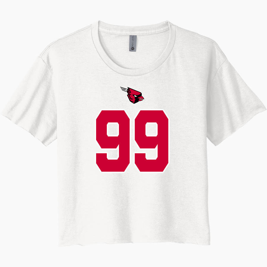 FORRESTON HIGH SCHOOL CARDINALS <span class="pdp-name-mascot">FORRESTON CARDINALS</span> Next Level Women's Festival Cali Crop Tee