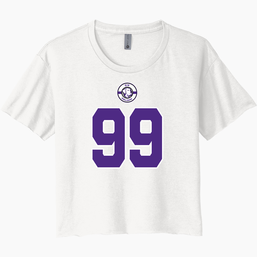Shell Bank Brigade <span class="pdp-name-mascot">Shell Bank P771K@014 Labradors</span> Next Level Women's Festival Cali Crop Tee