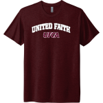 United Faith Christian Academy Store <span class="pdp-name-mascot">United Faith Falcons</span> Next Level Unisex Tri-Blend T-Shirt Front Thumbnail