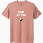 Worth Rams Next Level Unisex Tri-Blend T-Shirt Front Thumbnail