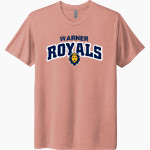 Warner Royals <span class="pdp-name-mascot">Warner Royals</span> Next Level Unisex Tri-Blend T-Shirt Front Thumbnail