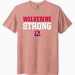 Frontier Academy Wolverines <span class="pdp-name-mascot">Frontier Academy Wolverines</span> Next Level Unisex Tri-Blend T-Shirt Front Thumbnail