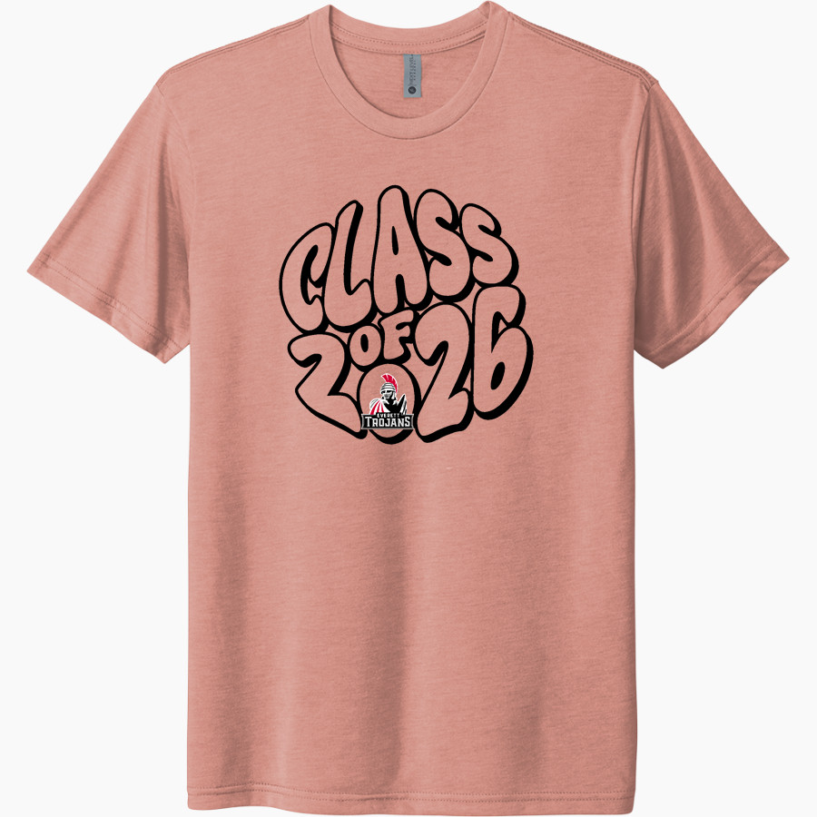 Everett Trojan Next Level Unisex Tri-Blend T-Shirt