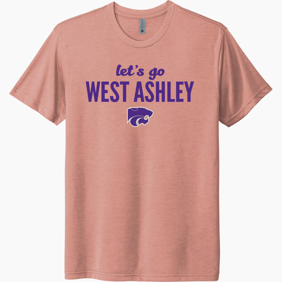 West Ashley Wildcats <span class="pdp-name-mascot">West Ashley Wildcats</span> Next Level Unisex Tri-Blend T-Shirt