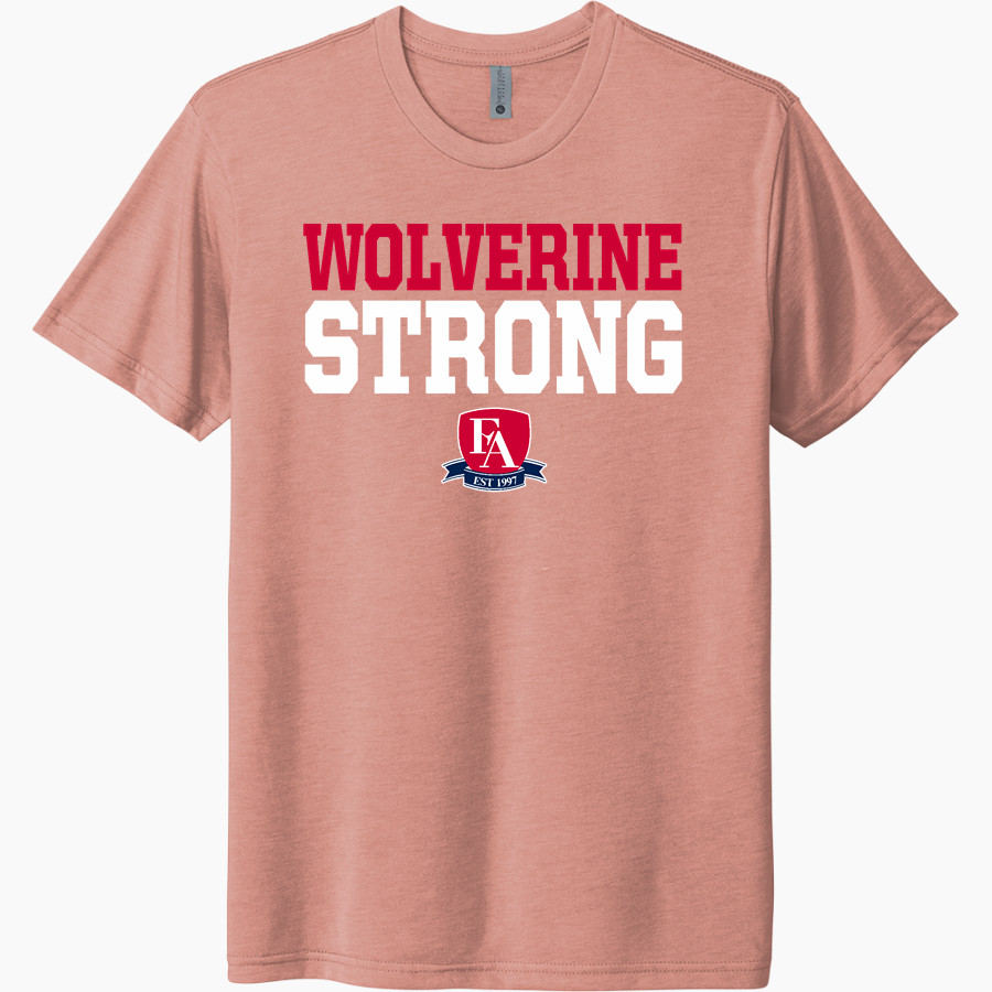 Frontier Academy Wolverines <span class="pdp-name-mascot">Frontier Academy Wolverines</span> Next Level Unisex Tri-Blend T-Shirt