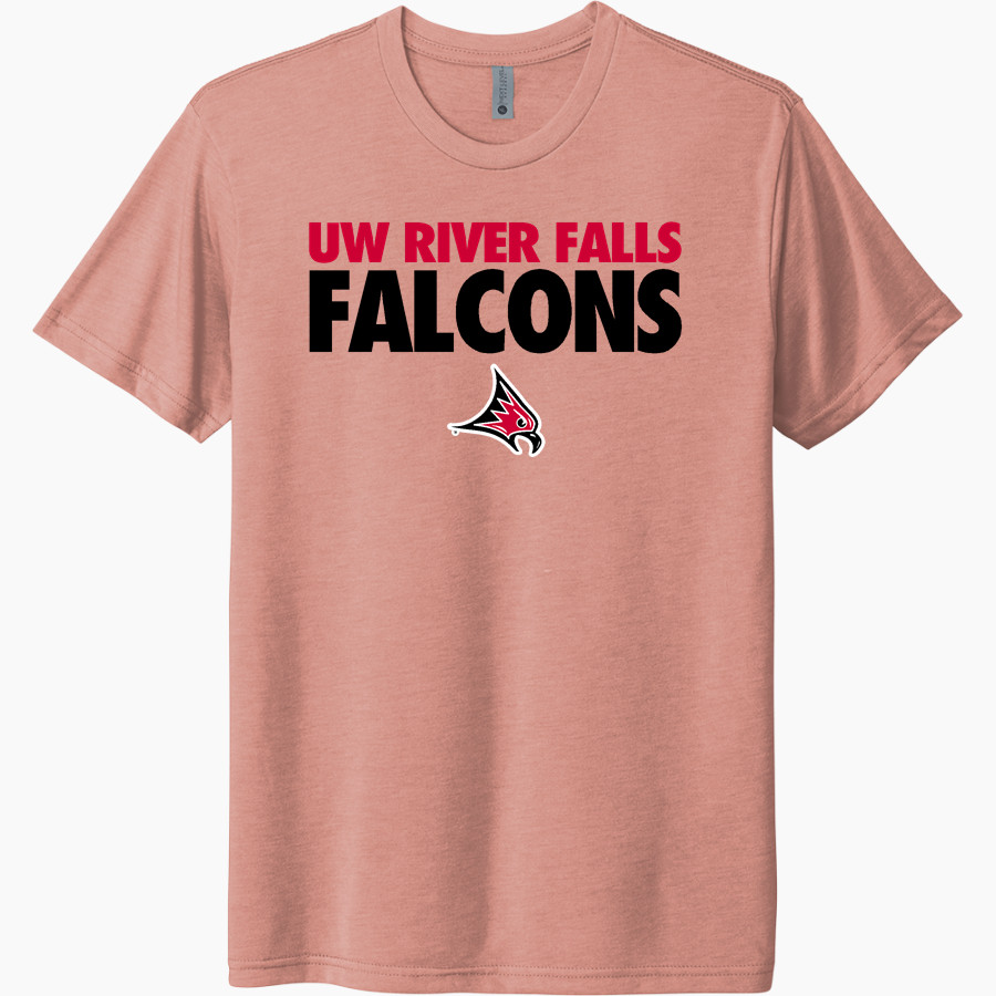 UW River Falls Falcons Next Level Unisex Tri-Blend T-Shirt