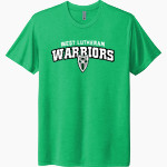 West Lutheran Warriors Next Level Unisex Tri-Blend T-Shirt Front Thumbnail