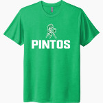 MORIARTY HIGH SCHOOL PINTOS Next Level Unisex Tri-Blend T-Shirt Front Thumbnail