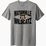 WATSONVILLE HIGH SCHOOL WILDCATZ Next Level Unisex Tri-Blend T-Shirt Front Thumbnail