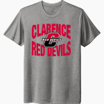 CLARENCE HIGH SCHOOL RED DEVILS <span class="pdp-name-mascot">CLARENCE RED DEVILS</span> Next Level Unisex Tri-Blend T-Shirt Front Thumbnail