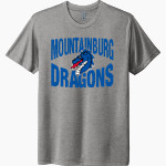 Mountainburg Dragons <span class="pdp-name-mascot">Mountainburg Dragons</span> Next Level Unisex Tri-Blend T-Shirt Front Thumbnail