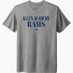 ALLEN ACADEMY RAMS Next Level Unisex Tri-Blend T-Shirt Front Thumbnail
