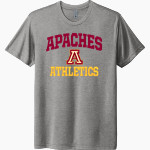 ARCADIA HIGH SCHOOL APACHES Next Level Unisex Tri-Blend T-Shirt Front Thumbnail