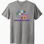 Minneapolis City Conference <span class="pdp-name-mascot">Minneapolis Public Schools</span> Next Level Unisex Tri-Blend T-Shirt Front Thumbnail