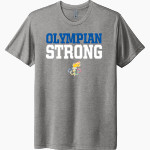 LEUZINGER HIGH SCHOOL OLYMPIANS <span class="pdp-name-mascot">LEUZINGER OLYMPIANS</span> Next Level Unisex Tri-Blend T-Shirt Front Thumbnail