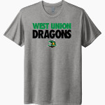 WEST UNION HIGH SCHOOL DRAGONS <span class="pdp-name-mascot">WEST UNION DRAGONS</span> Next Level Unisex Tri-Blend T-Shirt Front Thumbnail