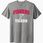 FISHERS HIGH SCHOOL TIGERS <span class="pdp-name-mascot">FISHERS TIGERS</span> Next Level Unisex Tri-Blend T-Shirt Front Thumbnail
