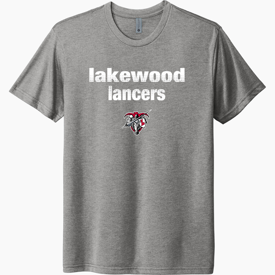 LAKEWOOD HIGH SCHOOL LANCERS <span class="pdp-name-mascot">LAKEWOOD LANCERS</span> Next Level Unisex Tri-Blend T-Shirt