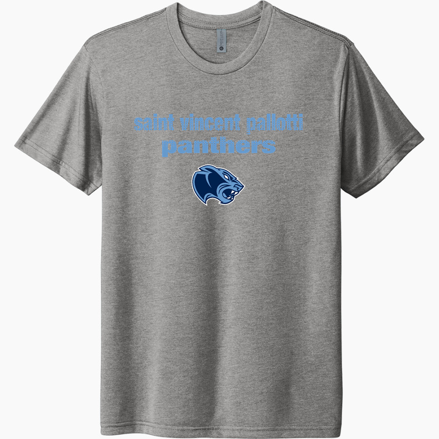 SAINT VINCENT PALLOTTI H S PANTHERS Next Level Unisex Tri-Blend T-Shirt