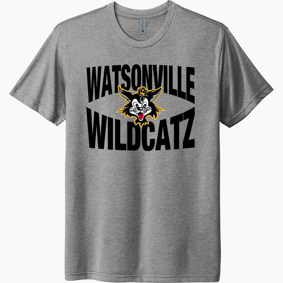 WATSONVILLE HIGH SCHOOL WILDCATZ Next Level Unisex Tri-Blend T-Shirt