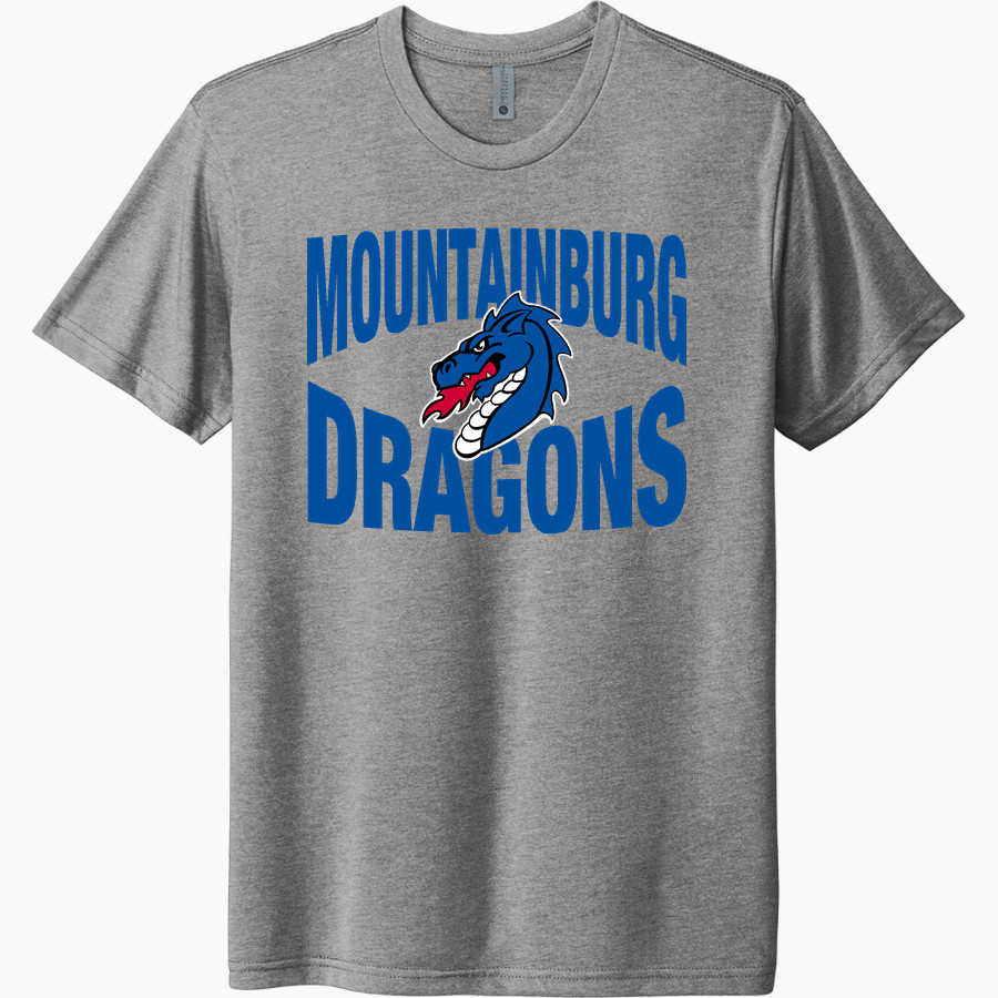 Mountainburg Dragons <span class="pdp-name-mascot">Mountainburg Dragons</span> Next Level Unisex Tri-Blend T-Shirt