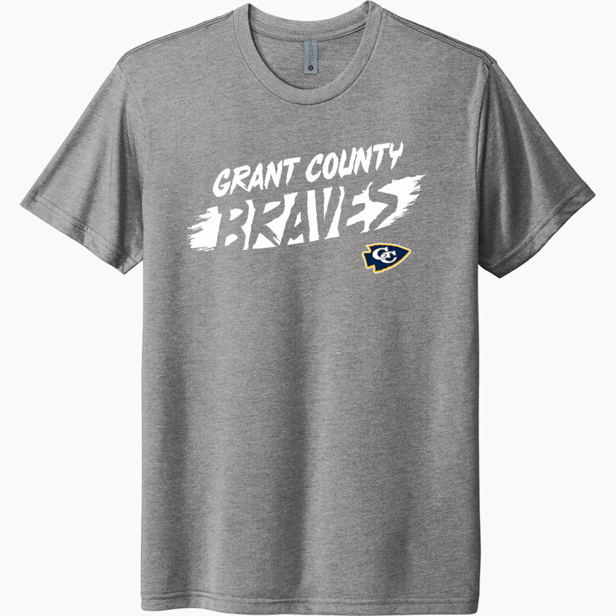 Grant County Braves The Official Online Store <span class="pdp-name-mascot">Grant County Braves</span> Next Level Unisex Tri-Blend T-Shirt
