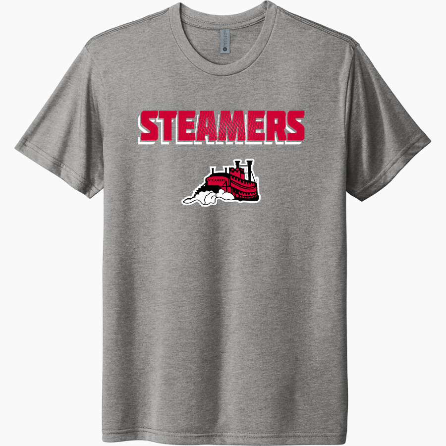 FULTON HIGH SCHOOL STEAMERS <span class="pdp-name-mascot">FULTON STEAMERS</span> Next Level Unisex Tri-Blend T-Shirt