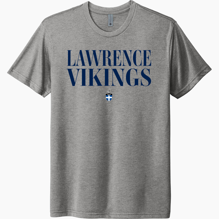 Lawrence University Vikings Online Store <span class="pdp-name-mascot">Lawrence</span> Next Level Unisex Tri-Blend T-Shirt
