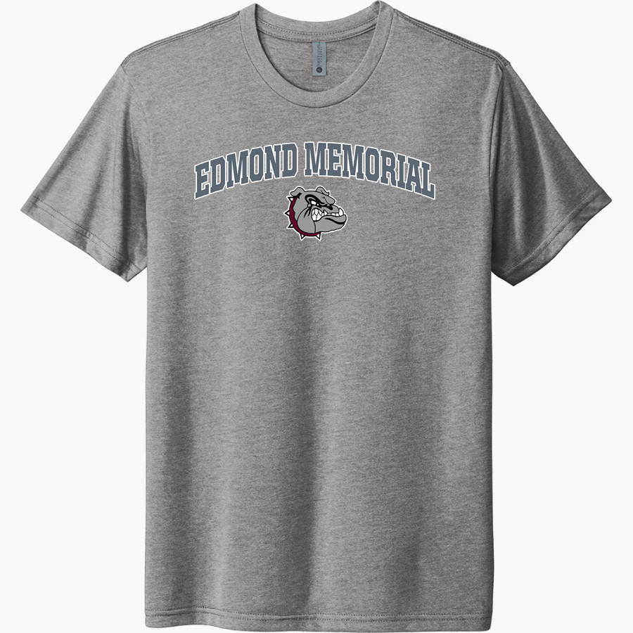 EDMOND MEMORIAL HIGH SCHOOL BULLDOGS <span class="pdp-name-mascot">EDMOND MEMORIAL BULLDOGS</span> Next Level Unisex Tri-Blend T-Shirt
