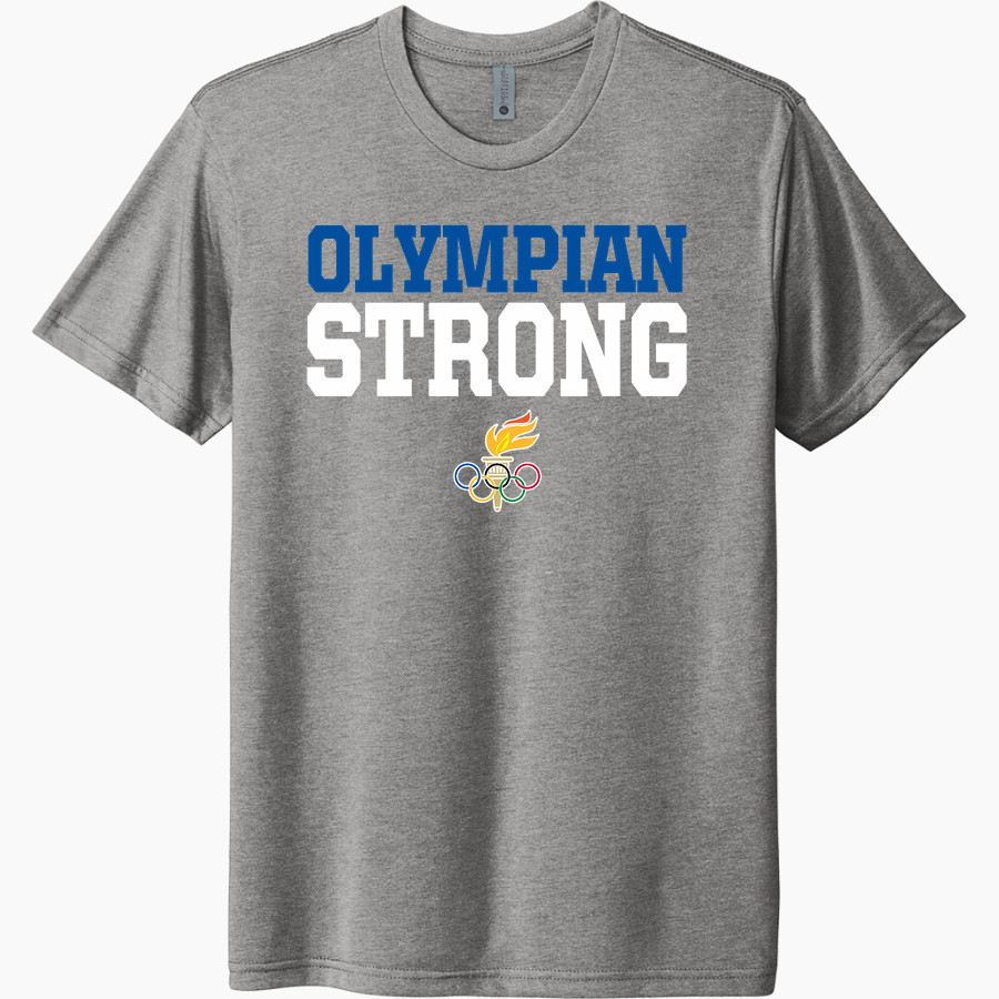 LEUZINGER HIGH SCHOOL OLYMPIANS <span class="pdp-name-mascot">LEUZINGER OLYMPIANS</span> Next Level Unisex Tri-Blend T-Shirt
