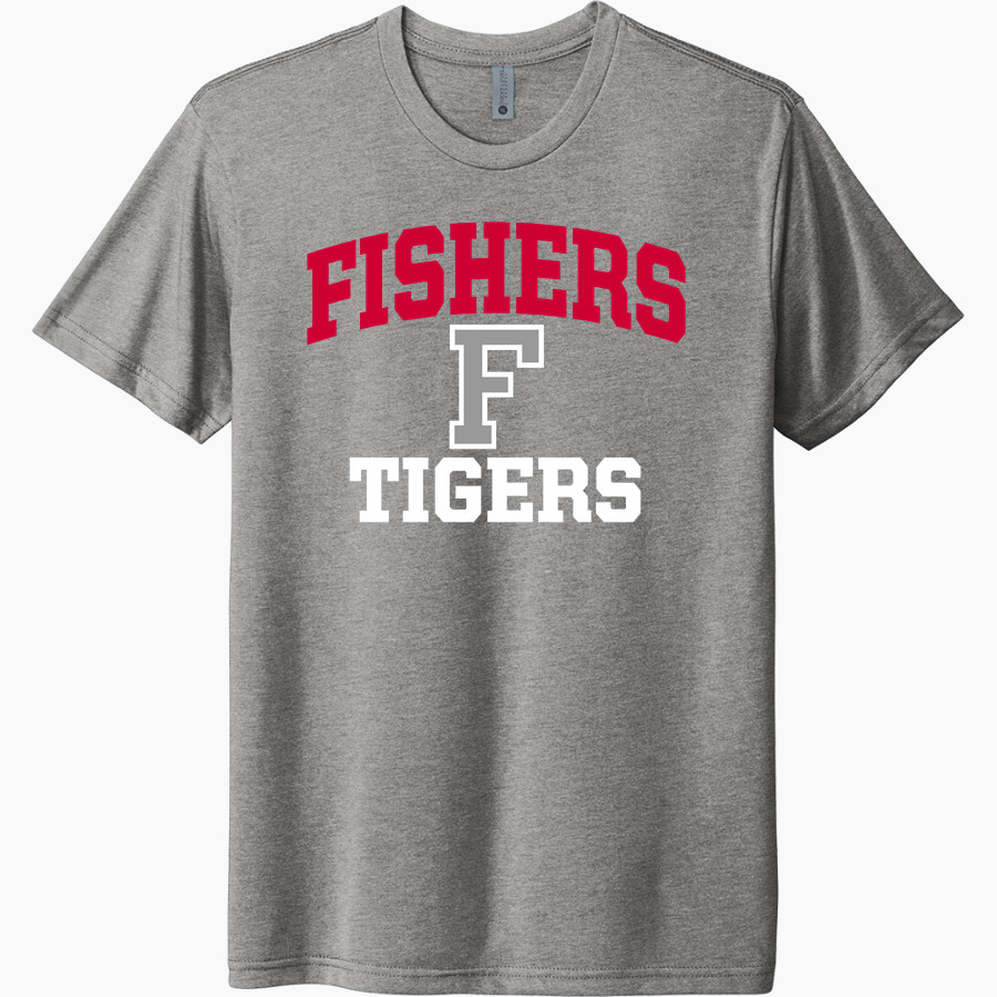 FISHERS HIGH SCHOOL TIGERS <span class="pdp-name-mascot">FISHERS TIGERS</span> Next Level Unisex Tri-Blend T-Shirt