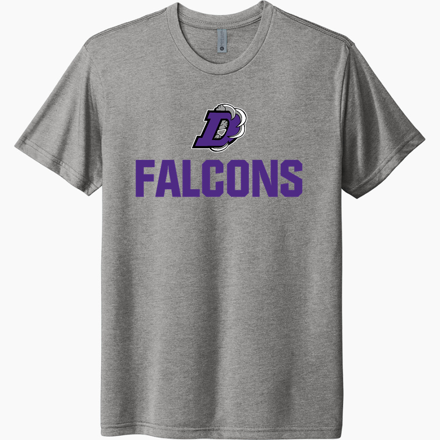 DARLINGTON HIGH SCHOOL FALCONS Next Level Unisex Tri-Blend T-Shirt