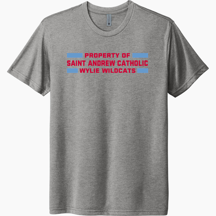Saint Andrew Catholic Wylie Wildcats Next Level Unisex Tri-Blend T-Shirt