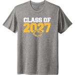 Castle Knights <span class="pdp-name-mascot">Castle Knights</span> Next Level Apparel Unisex Tri-Blend T-Shirt Front Thumbnail
