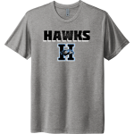 JOHN M. HARLAN HIGH SCHOOL Hawks <span class="pdp-name-mascot">Harlan Hawks</span> Next Level Unisex Tri-Blend T-Shirt Front Thumbnail