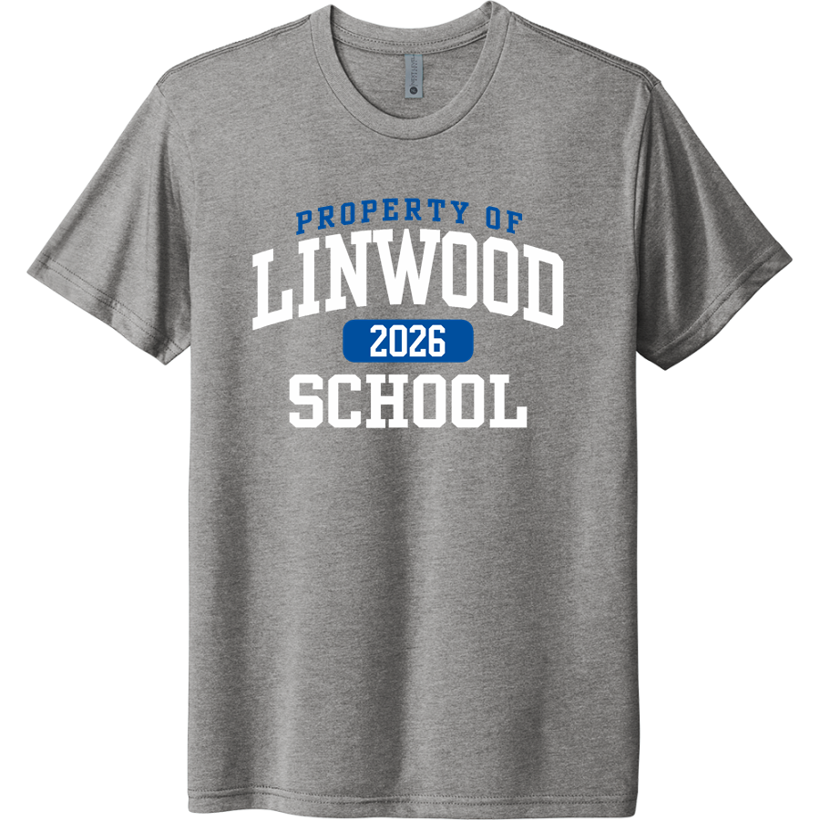 Linwood School Lions <span class="pdp-name-mascot">Linwood Lions</span> Next Level Apparel Unisex Tri-Blend T-Shirt