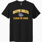 SOUTH DELTA HIGH SCHOOL BULLDOGS <span class="pdp-name-mascot">SOUTH DELTA BULLDOGS</span> Next Level Unisex Tri-Blend T-Shirt Front Thumbnail