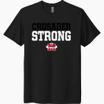 Monsignor McClancy Crusaders Next Level Unisex Tri-Blend T-Shirt Front Thumbnail
