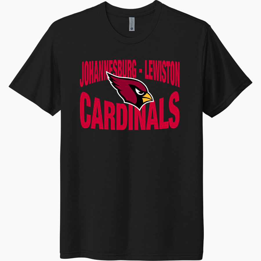 JOHANNESBURG-LEWISTON HIGH SCH CARDINALS <span class="pdp-name-mascot">JOHANNESBURG - LEWISTON CARDINALS</span> Next Level Unisex Tri-Blend T-Shirt