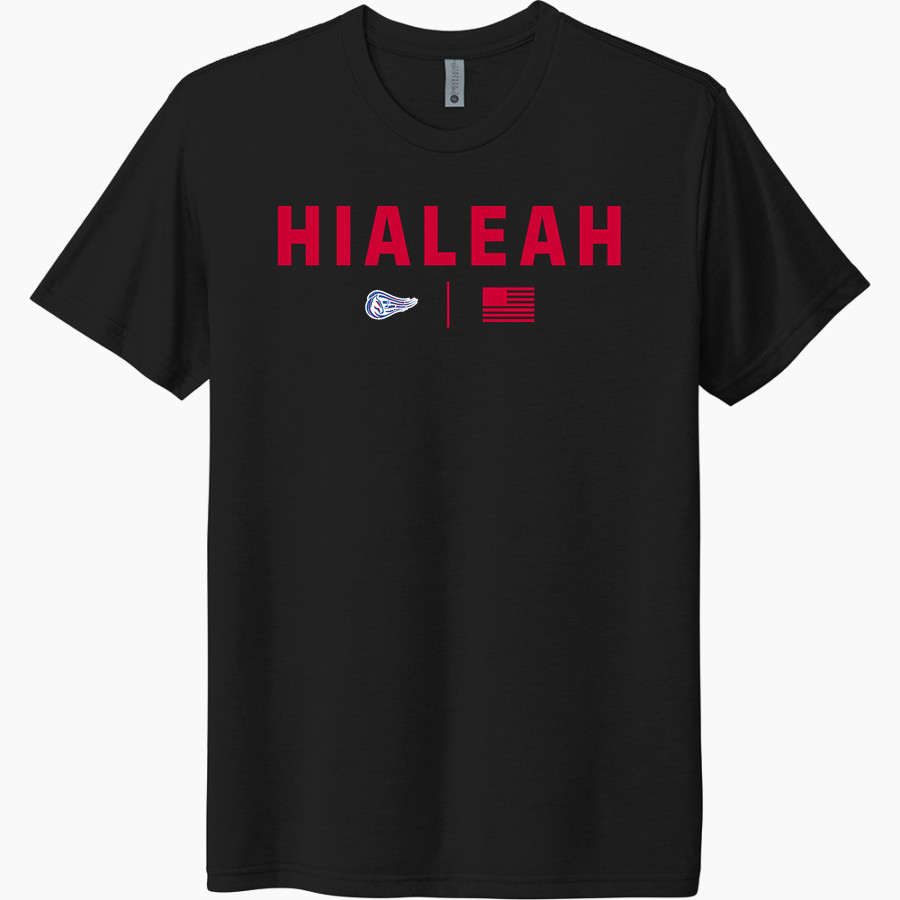 HIALEAH HIGH SCHOOL THOROUGHBREDS <span class="pdp-name-mascot">HIALEAH THOROUGHBREDS</span> Next Level Unisex Tri-Blend T-Shirt