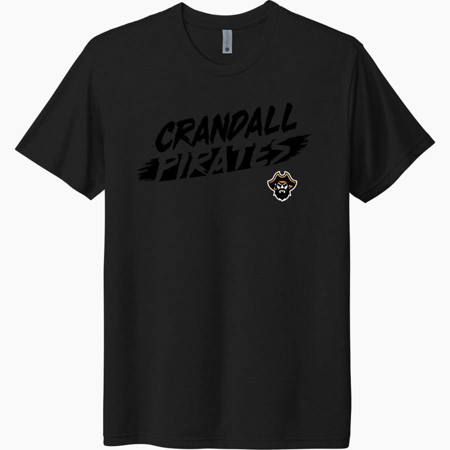 CRANDALL HIGH SCHOOL PIRATES Next Level Unisex Tri-Blend T-Shirt