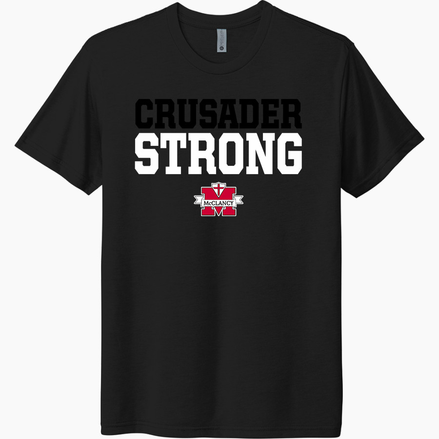 Monsignor McClancy Crusaders Next Level Unisex Tri-Blend T-Shirt