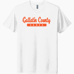 GALLATIN COUNTY HIGH SCHOOL HAWKS Next Level Unisex Tri-Blend T-Shirt Front Thumbnail