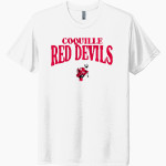 COQUILLE HIGH SCHOOL RED DEVILS <span class="pdp-name-mascot">COQUILLE RED DEVILS</span> Next Level Unisex Tri-Blend T-Shirt Front Thumbnail