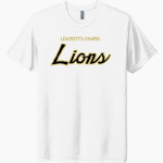 LEVERETTS CHAPEL HIGH SCHOOL LIONS <span class="pdp-name-mascot">LEVERETTS CHAPEL LIONS</span> Next Level Unisex Tri-Blend T-Shirt Front Thumbnail