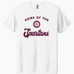 BERTHOUD HIGH SCHOOL SPARTANS Next Level Unisex Tri-Blend T-Shirt Front Thumbnail