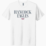 HANCOCK COLLEGE PREP HIGH SCHOOL EAGLES Next Level Unisex Tri-Blend T-Shirt Front Thumbnail